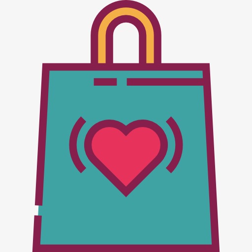 Blue Shopping Bag, Bag Clipart, Shopping Bag, Hearts Png Image