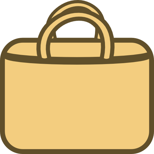 Simple Shopping Bag Logo Icon Clipart