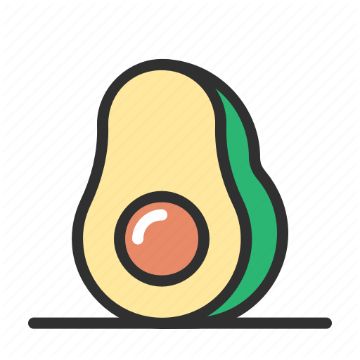 Avocado, Fresh, Fruit, Grocery Icon