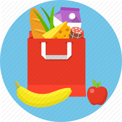 Bag, Food, Grocery, Paper Icon