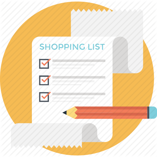 Checklist, Grocery List, Merchandise, Shopping List, Wish List Icon
