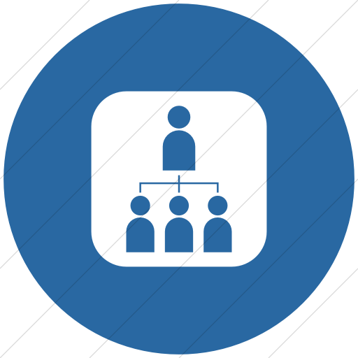 Flat Circle White On Blue Ocha Humanitarians Inverse