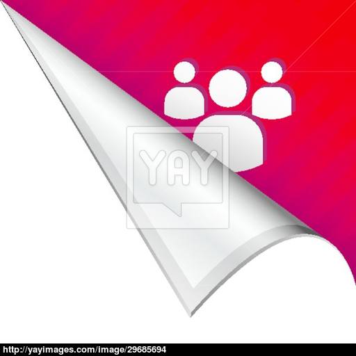 Group Icon Corner Tab Vector