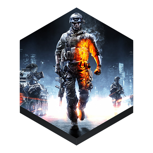 Game Battlefield Icon Hex Iconset