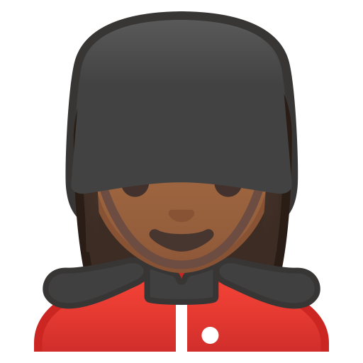 Woman Guard Medium Dark Skin Tone Icon Noto Emoji People