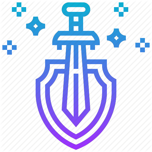 Guardian, Knight, Protection, Shield, Sword, Warrior, Weapon Icon