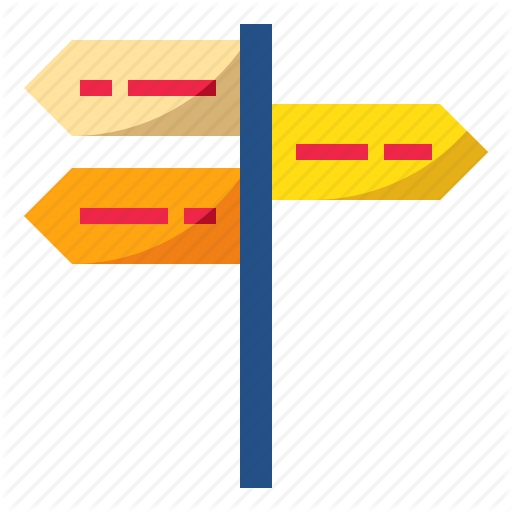 Choice, Guidance, Guild, Post, Sign, Way Icon