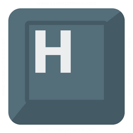 Iconexperience G Collection Keyboard Key H Icon