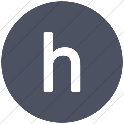 Flat Circle White On Blue Gray Alphanumerics Lowercase