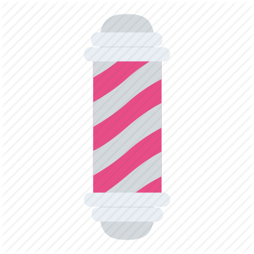 Barber Pole, Barber Shop, Hair Salon, Haircut, Hairdresser Icon