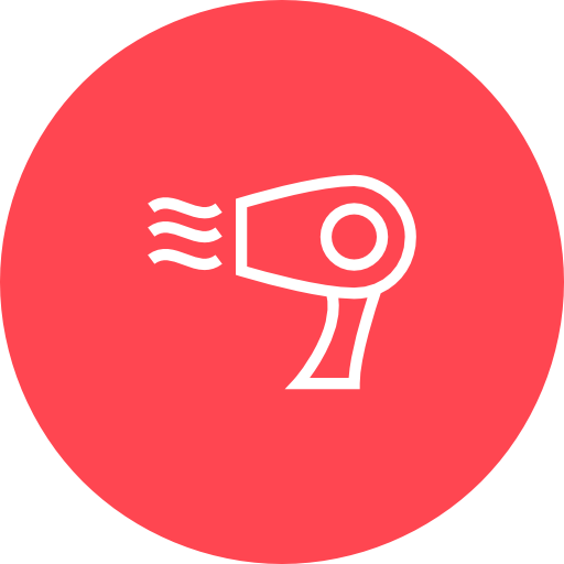 Red, Hair, Dryer Icon Free Of Hotel And Spa Icons