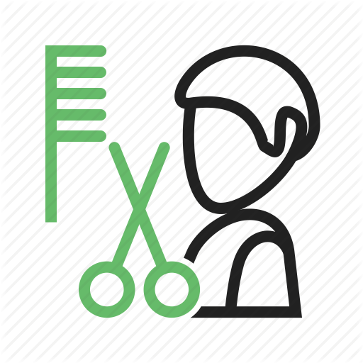 Barbershop, Hair, Haircut, Hairdresser, Hairdressing, Scissors Icon