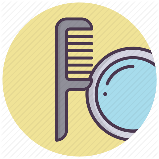 Care, Haircut, Mirror, Hairstyle, Beauty, Brush Icon
