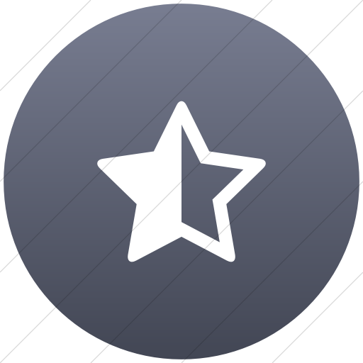 Flat Circle White On Blue Gray Gradient Bootstrap Font