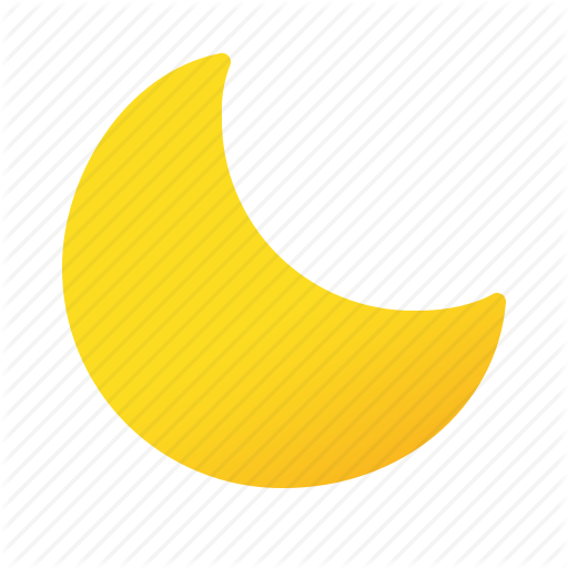 Cloud, Element, Eve, Half, Moon, Night, Weather Icon