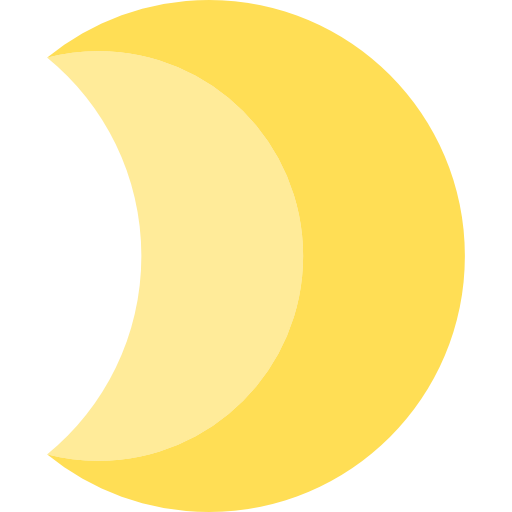 Meteorology, Nature, Moon Phase, Moon, Astronomy, Half Moon Icon