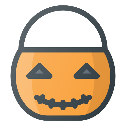 Bucket, Halloween, Pumpkin, Trick, Treet Icon