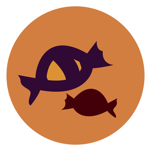 Halloween Candies Circle Icon