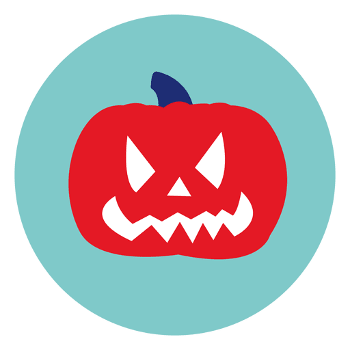 Halloween Pumpkin Circle Icon