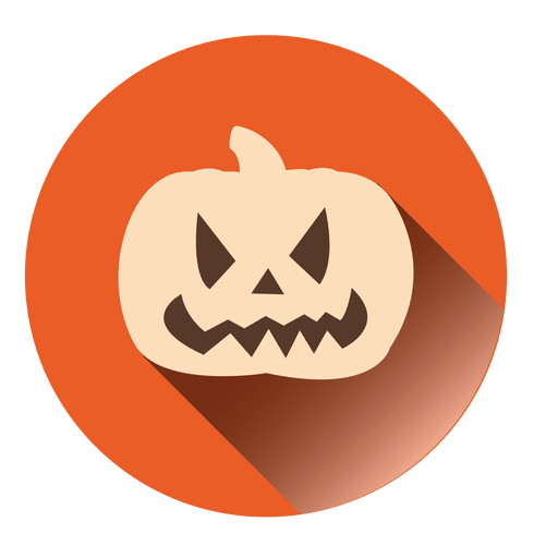 Spooky Pumpkin Round Icon