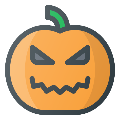Halloween, Pumpkin, Lamp Icon