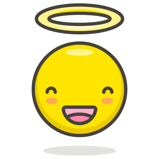 Smiling, Face, With, Halo Icon Free Of Free Vector Emoji