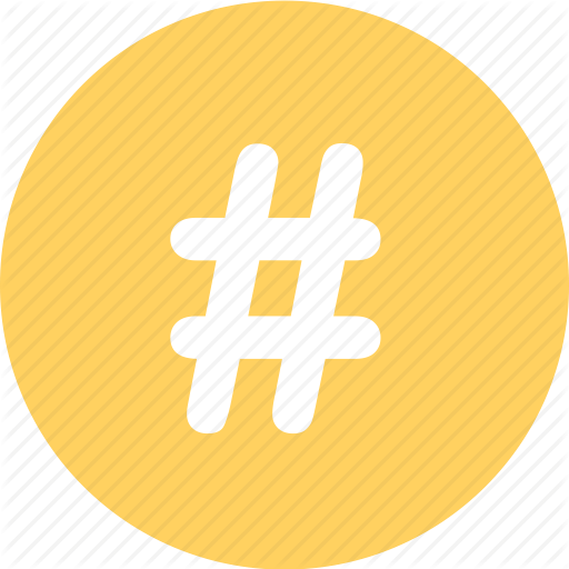 Hashtag Icon Yellow Transparent Png Clipart Free Download