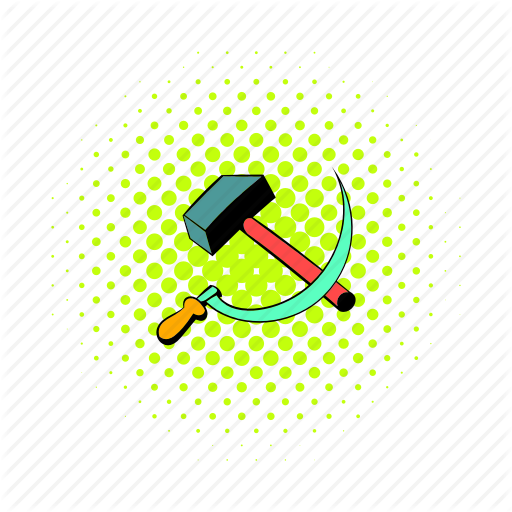 Comics, Communism, Communist, Hammer, Sickle, Socialism, Ussr Icon