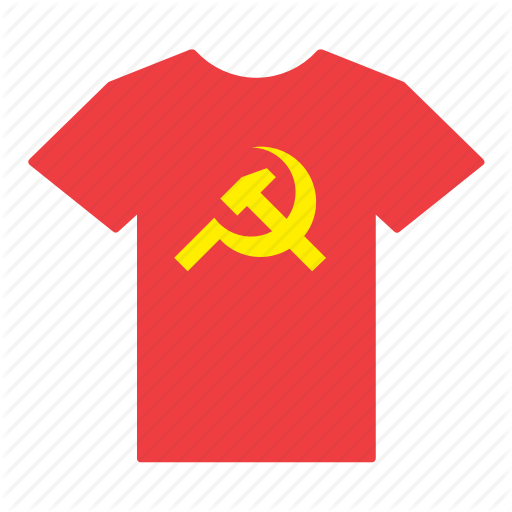 Communism, Communist, Flag, Hammer, Shirt, Sickle, T Shirt Icon