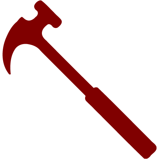 Maroon Hammer Icon