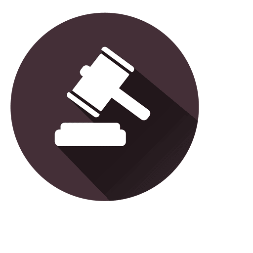 Judge Hammer Circle Icon