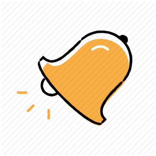 Alert, Bell, Hand Drawn, Notification Icon