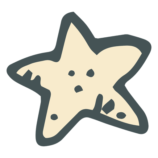 Star Hand Drawn Cartoon Icon
