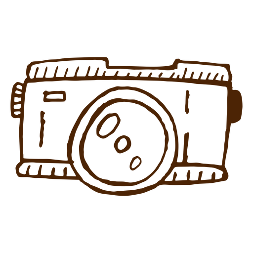 Hand Drawn Camera Icon Camping