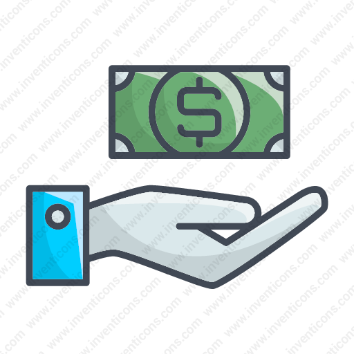 Download Money,on,hand Icon Inventicons