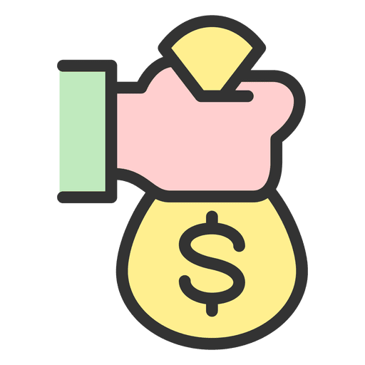 Hand Holding Money Bag