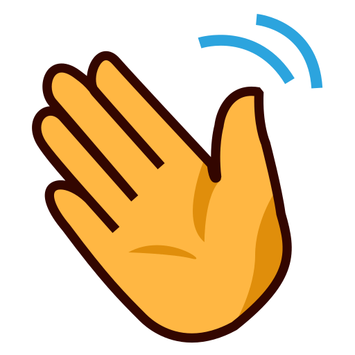 Waving Hand Sign Emoji For Facebook, Email Sms Id Emoji
