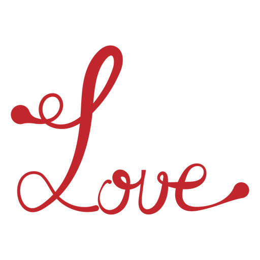 Love Handwriting Sticker