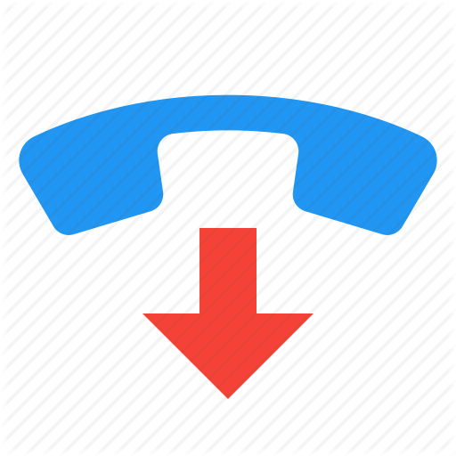 Arrow, Call, Disconnect, Down, Hang, Phone, Up Icon