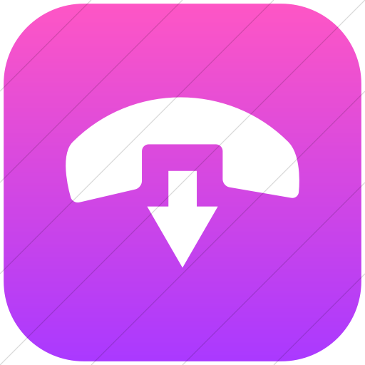 Flat Rounded Square White On Ios Pink Gradient Raphael