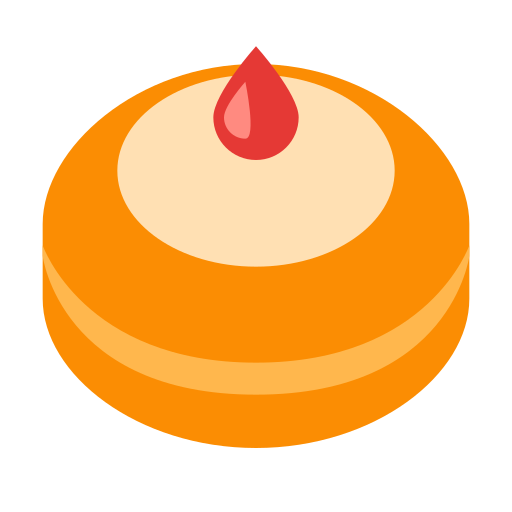 Hanukkah, Donut Icon Free Of Winter Holiday
