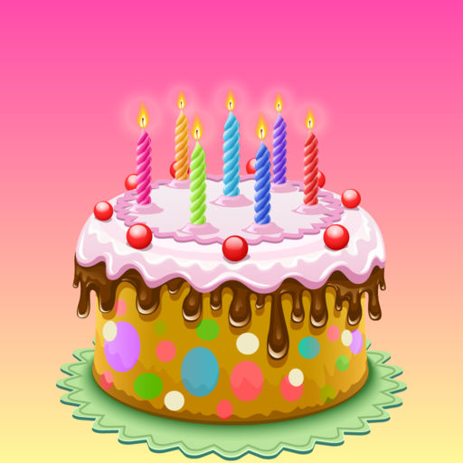 Happy Birthday Cake Sticker