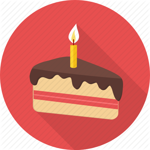 Birthday, Cake, Candle, Dessert, Happy Birthday, Pastry, Sweet Icon