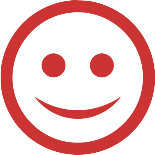Persian Red Happy Icon