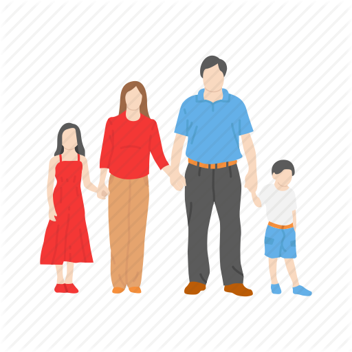 Family, Happy Family, Kids, Parents Icon
