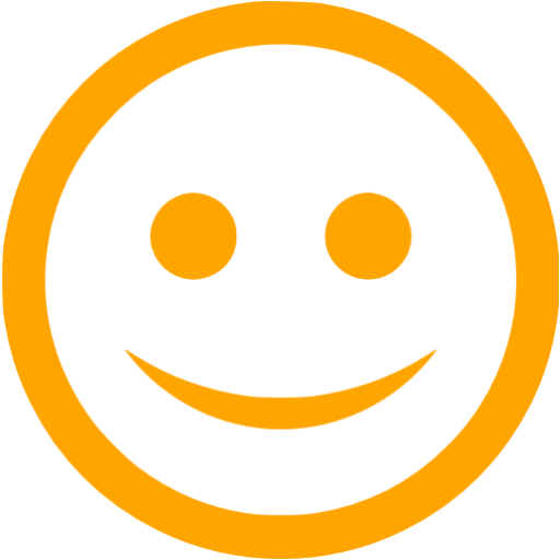 Orange Happy Icon
