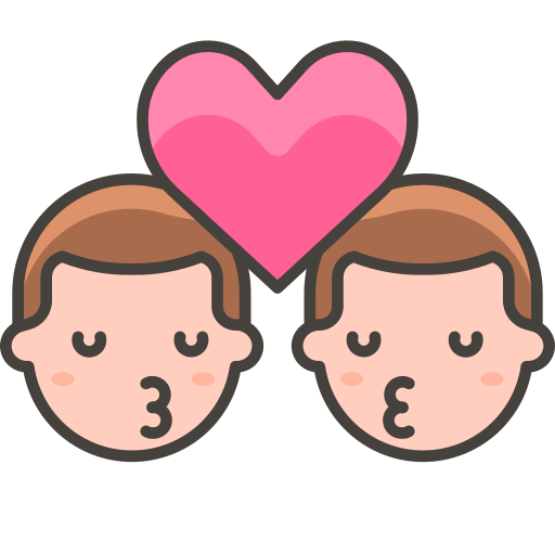 Kiss, Man, Man Icon Free Of Free Vector Emoji