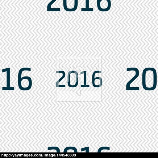Happy New Year Sign Icon Calendar Date Seamless Abstract