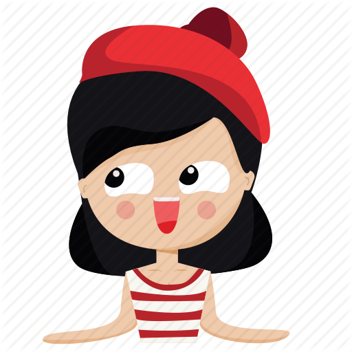 Character, Emotions, Girl, Happy, Person, Woman Icon