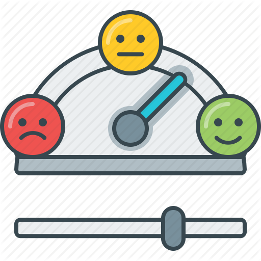 Angry, Happy, Meter, Sad, Satisfiction, Straight Face Icon